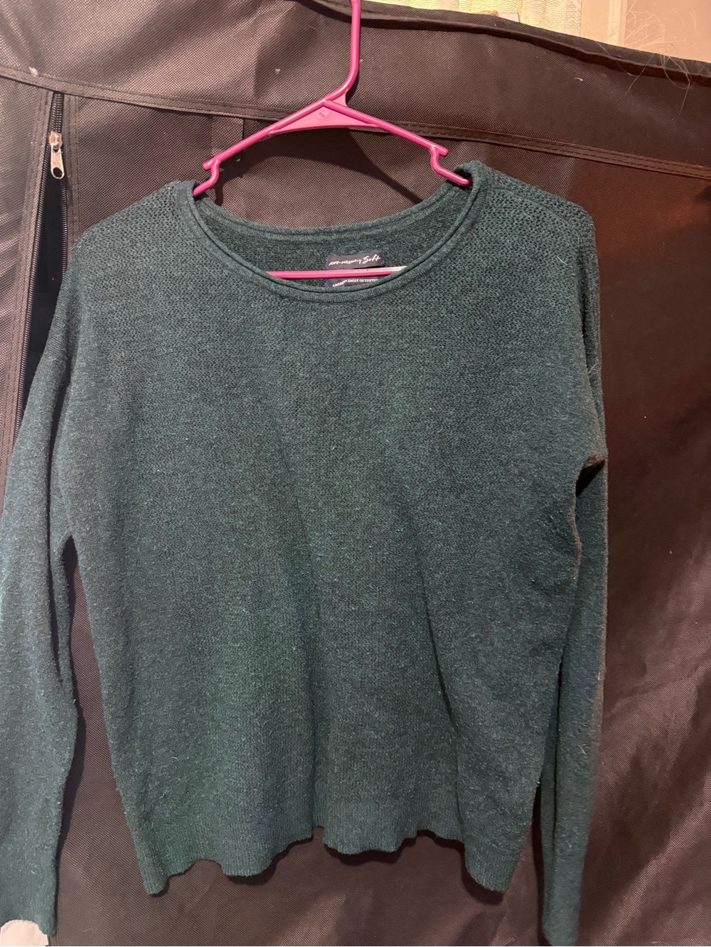 American Eagle Outfitters Dark Green Crewneck Sweater